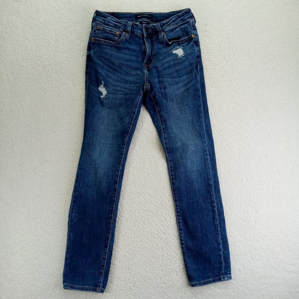 Aeropostale Jeans Mens 29x32 Skinny Stretch‎ Distressed Cotton Blend